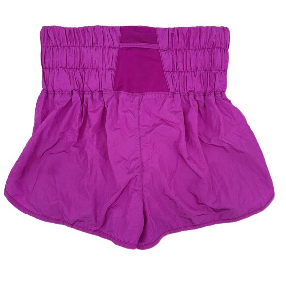 Free People Movement The Way Home Athletic Nylon High Rise Shorts Magenta Medium - Picture 5 of 10